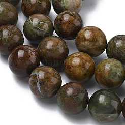 Natural Green Opal Beads Strands&nbsp;G-K365-F04-14mm