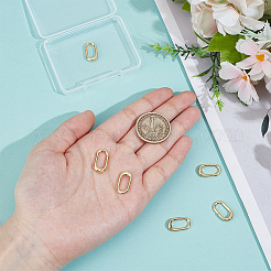 6Pcs Brass Spring Gate Rings&nbsp;KK-BC0014-89