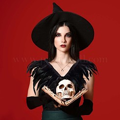 Gothic Style Natural Feather Cape&nbsp;AJEW-WH0329-66