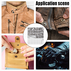 Removable Zinc Alloy Snap Button Sets&nbsp;TOOL-WH0059-126A