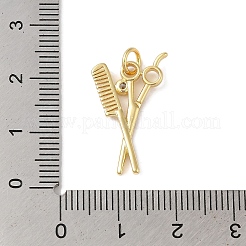 Rack Plating Brass & Cubic Zirconia Pendants&nbsp;KK-L216-062G