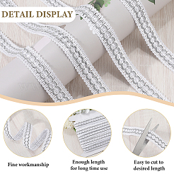 12M Braided Polyester Ribbons&nbsp;SRIB-WH20007-01B