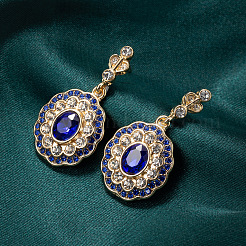 Alloy & Rhinestone Dangle Stud Earrings&nbsp;WGB443F-01