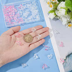 60Pcs 2 Colors Eco-friendly Plastic Clip-on Earring Findings&nbsp;KY-AR0001-46
