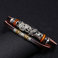 Leather Multi-strand Bracelets&nbsp;BJEW-F352-11M