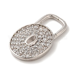 Rack Plating Brass Micro Pave Cubic Zirconia Pendants&nbsp;KK-A229-26P