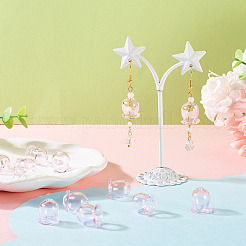 10Pcs Glass Bead Caps for Wind Chimes Making&nbsp;GLAA-BY0001-05E