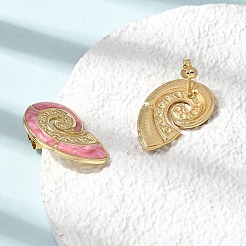 Brass Stud Earrings for Women&nbsp;KK-CBA9D38-03G-01
