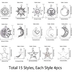 Tibetan Style Alloy Pendants&nbsp;TIBEP-SC0001-32AS