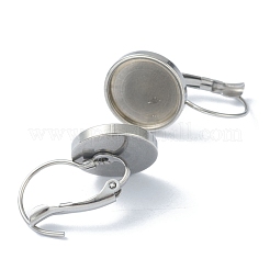 Tarnish Resistant 304 Stainless Steel Leverback Earring Findings&nbsp;KK-H152-09D-P