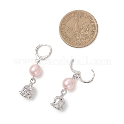2 Pairs Shell Pearl Leverback Earrings&nbsp;EJEW-JE06865