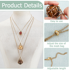 6Pcs 6 Styles 304 Stainless Steel Cable Chain Necklace Makings&nbsp;NJEW-PH0001-34B