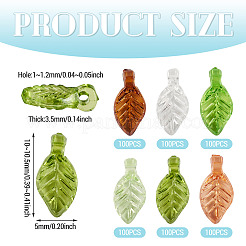 600Pcs 6 Colors Transparent Acrylic Charms&nbsp;TACR-TADJ0001-03