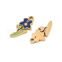 304 Stainless Steel Enamel Pendants&nbsp;STAS-Z188-09G-02