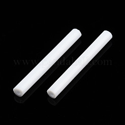 Glass Round Bugle Bea&nbsp;X-SEED-WH0005-01D