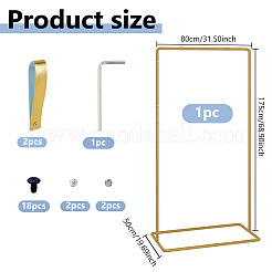 Adjustable Height Iron Wedding Sign Holder&nbsp;AJEW-WH0410-51G