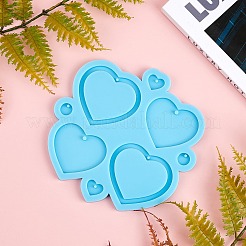 DIY Heart Shape Earring Silicone Mold Kits&nbsp;DIY-OC0002-79