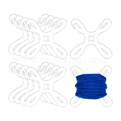 Transparent Acrylic Bobbins&nbsp;PW-WG61084-01