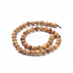 Natural Wood Beads Strands&nbsp;X-WOOD-F008-05-C