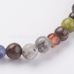 Natural Mixed Stone Stretch Bracelets&nbsp;BJEW-JB02460-01