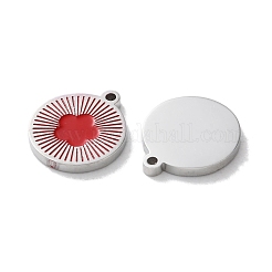 304 Stainless Steel Enamel Charms&nbsp;STAS-M102-23P-03