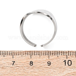 304 Stainless Steel Cuff Rings&nbsp;RJEW-D337-05P