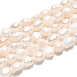 Natural Cultured Freshwater Pearl Beads Strands&nbsp;PEAR-N014-04K