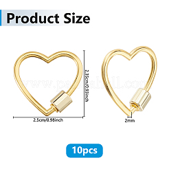 10Pcs Zinc Alloy Screw Carabiner Lock Charms&nbsp;FIND-DC0008-30