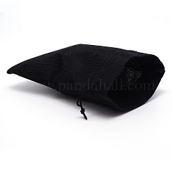 Rectangle Linen Craft Drawstring Bag&nbsp;LS-ABAG-WH0031-02