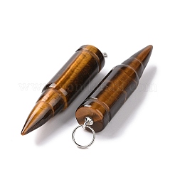 Natural Tiger Eye Pointed Pendants&nbsp;G-D850-08