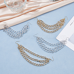 4Pcs 2 Colors Aluminium Boot Strap Chains&nbsp;HJEW-HS00038
