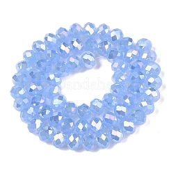 Electroplate Glass Beads Strands&nbsp;EGLA-A044-J8mm-B03