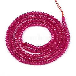 Lab Grown Red Corundum Beads Strands&nbsp;G-G106-A45-05