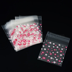 2 Bags Flower Printed OPP Cellophane Self Seal Bags&nbsp;OPC-TADJ0001-01