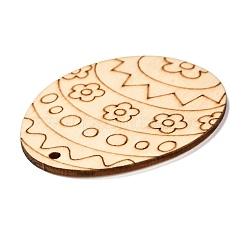 DIY Crafts Easter Egg Shape Cutouts Pendants&nbsp;AJEW-P087-B01-01