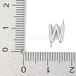 304 Stainless Steel Letter Connector Charms&nbsp;LS-STAS-M108-01P-23