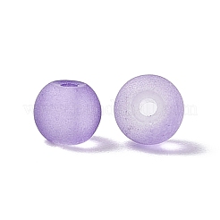 500Pcs 3 Style Transparent Frosted Glass Beads&nbsp;FGLA-FS0001-01
