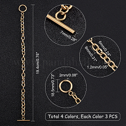 Unisex 304 Stainless Steel Cable Chain Bracelets&nbsp;BJEW-UN0001-09
