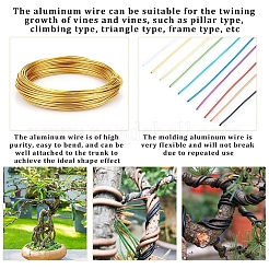Pack of 10 rolls Multicolor Round Aluminum Wire 18 Gauge Jewelry Making Beading Craft Wire&nbsp;AW-PH0001-01-1mm