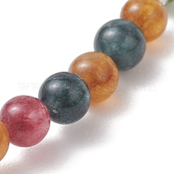 Natural Green Jade Imitation Tourmaline Beaded Stretch Bracelets for Women Men&nbsp;BJEW-JB13468