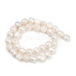 Natural Cultured Freshwater Pearl Beads Strands&nbsp;PEAR-P064-20L-01A