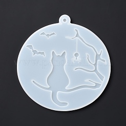 DIY Flat Round Pendant Decoration Food-grade Silicone Molds&nbsp;SIMO-D002-03A