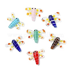 12Pcs 6 Colors Autumn Theme Handmade Lampwork Beads&nbsp;LAMP-CJ0002-91