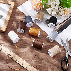 9 Colors Round Waxed Polyester Cord&nbsp;YC-PH0002-50B