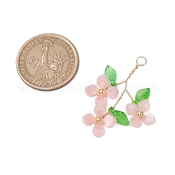 Plastic with Acrylic & Copper Wire Pendants&nbsp;PALLOY-JF03601-04