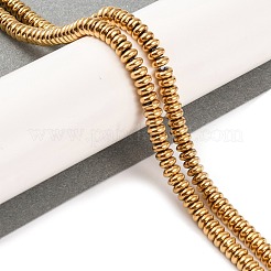 Electroplated Synthetic Non-magnetic Hematite Beads Strands&nbsp;X-G-H027-D01-01