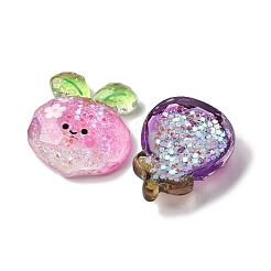 Luminous Transparent Resin Cabochons&nbsp;CRES-V001-04