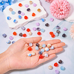 140Pcs 7 Colors Two Tone Acrylic Beads&nbsp;TACR-TA0001-50A