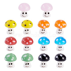 14Pcs 7 Colors Handmade Lampwork Beads&nbsp;LAMP-TA0001-89
