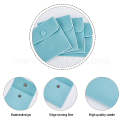 8Pcs 2 Style Square Velvet Jewelry Bags&nbsp;TP-HY0001-06B